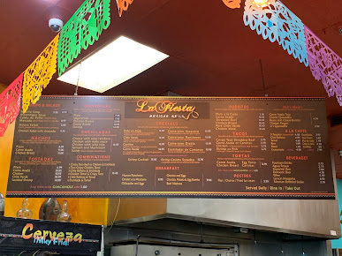 Menu La Fiesta Mexican Grill - 26