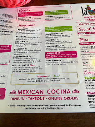 Menu La Fiesta Port Orange - 28