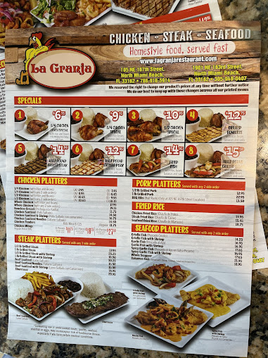 Menu La Granja Nmb 2 - 23