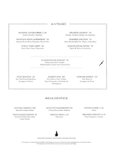 Menu La Marchande - 22