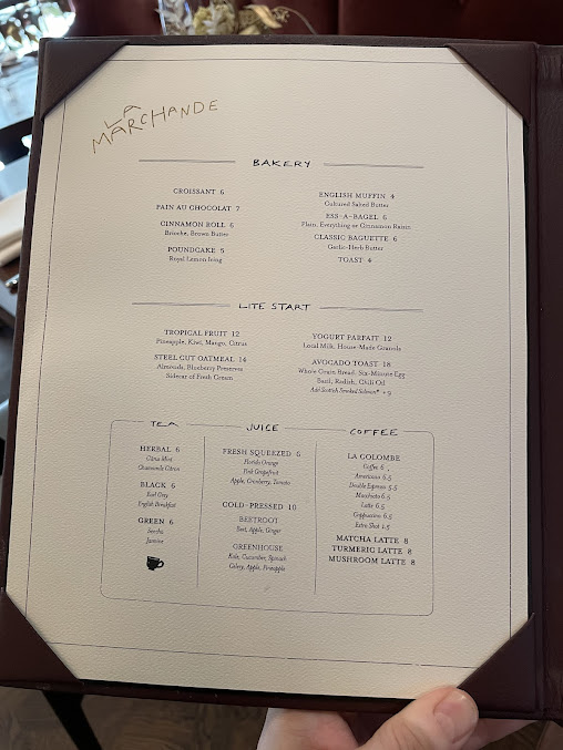 Menu La Marchande - 25
