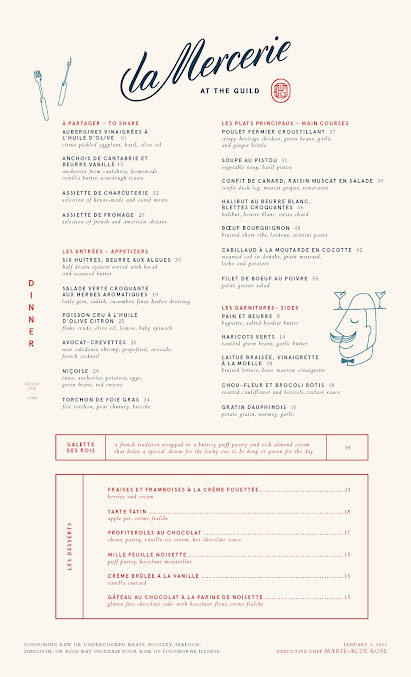 Menu La Mercerie - 22