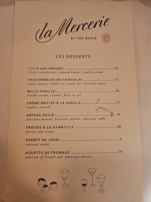 Menu La Mercerie - 24