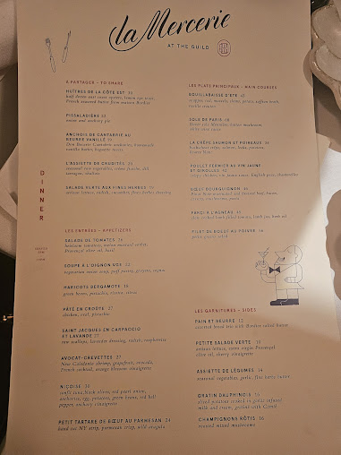 Menu La Mercerie - 25