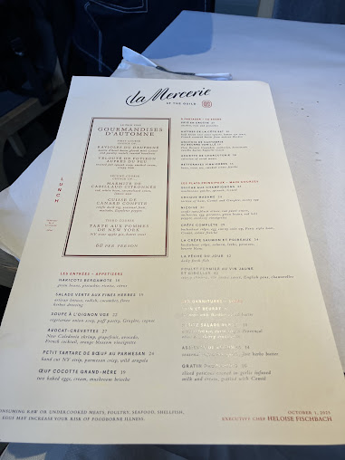 Menu La Mercerie - 28
