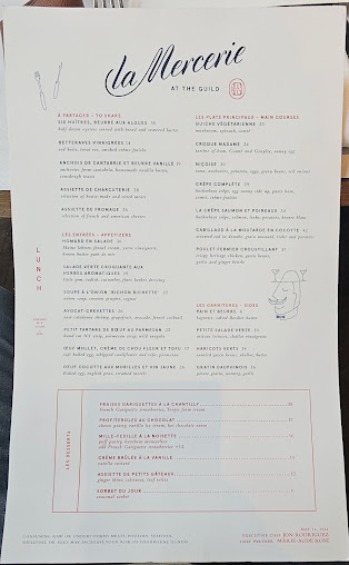 Menu La Mercerie - 29