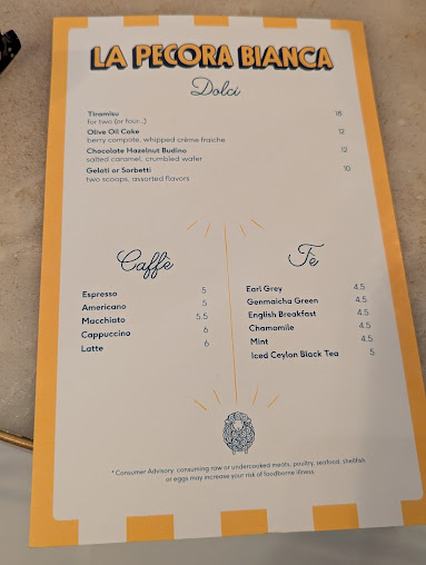 Menu La Pecora Bianca Soho - 24