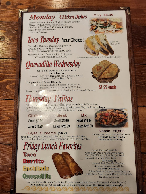 Menu La Ribera Mexican Restaurant - 20