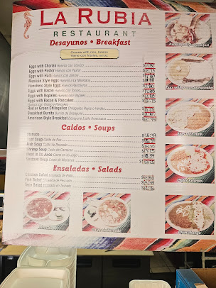 Menu La Rubia Restaurant Santa Fe - 20