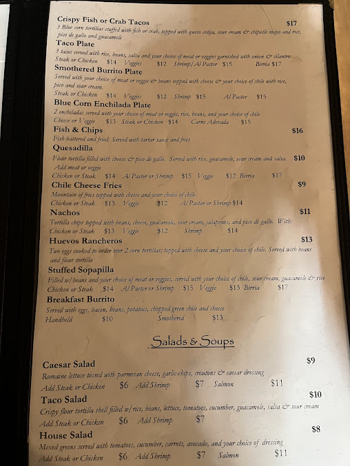 Menu La Terraza De Taos Cocina - 20