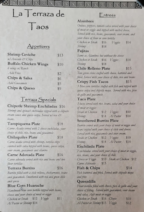 Menu La Terraza De Taos Cocina - 22