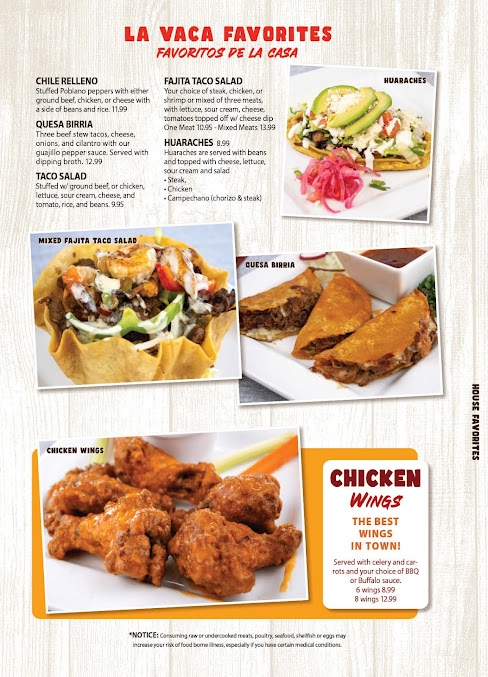Menu La Vaca Mexican Grill - 24