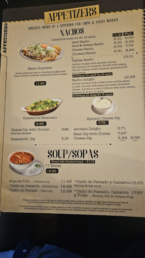Menu La Victoria Mexican Restaurant - 25