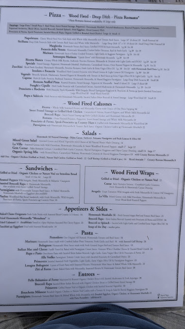 Menu La Villa Pizzeria - 24