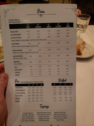 Menu La Villa Restaurant Lounge And Banquets - 28
