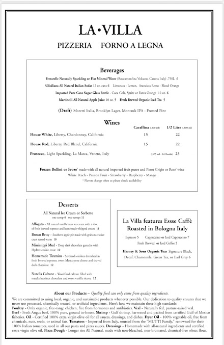 Menu La Villa - 21