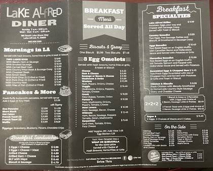 Menu Lake Alfred Diner Inc - 20