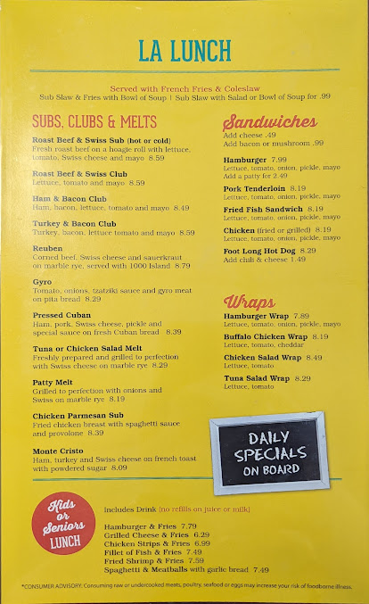 Menu Lake Alfred Diner Inc - 24