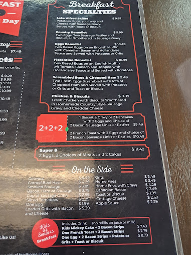 Menu Lake Alfred Diner Inc - 25