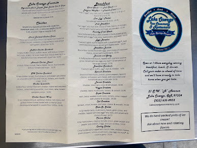 Menu Lake Oswego Ice Creamery And Restaurant - 20