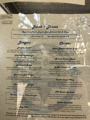 Menu Lake Oswego Ice Creamery And Restaurant - 24