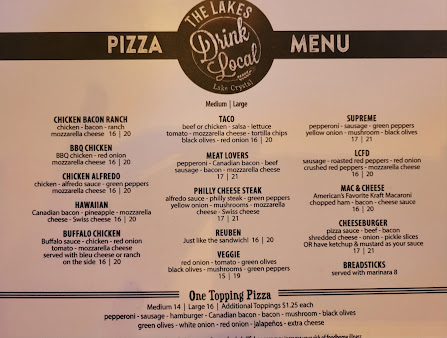 Menu Lakes Sports Bar Grill - 20