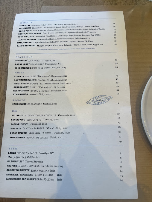 Menu L'amico - 21