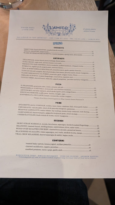 Menu L'amico - 26