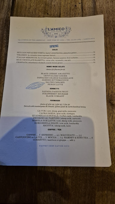 Menu L'amico - 28