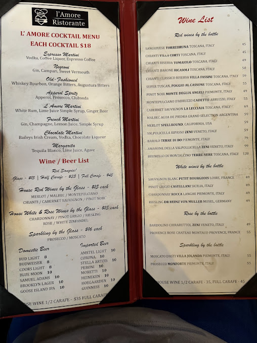 Menu L’amore Restaurant - 20