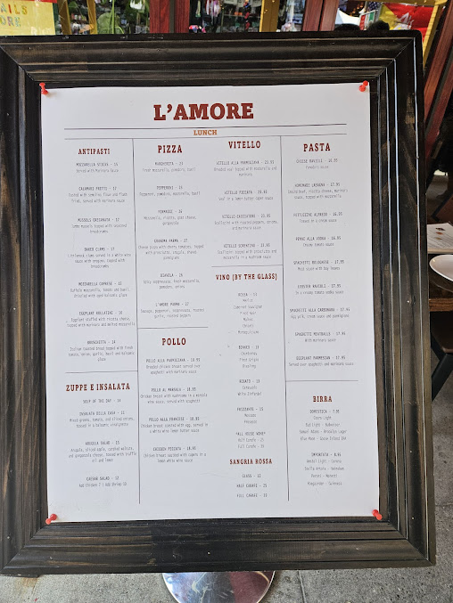Menu L’amore Restaurant - 21