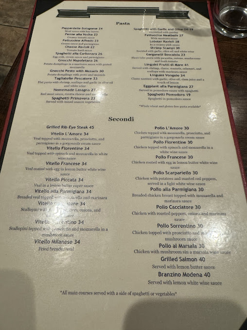 Menu L’amore Restaurant - 22