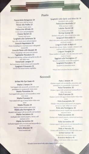 Menu L’amore Restaurant - 29
