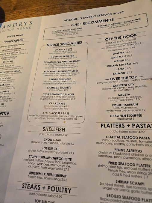 Menu Landrys Seafood House El Paso - 18