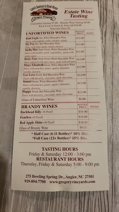 Menu Lane's Seafood And Steak House - 21