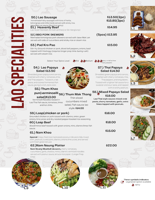 Menu Lao And Thai Spicy Noodle - 20