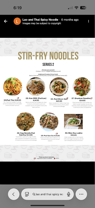 Menu Lao And Thai Spicy Noodle - 28