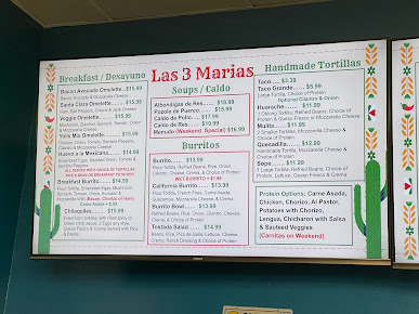 Menu Las 3 Marias Tacos Y Huaraches - 18