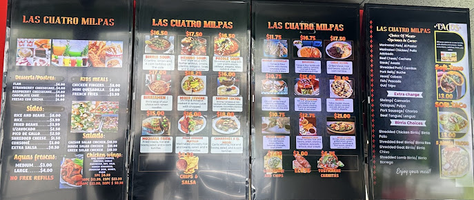 Menu Las Cuatro Milpas Atlanta - 22