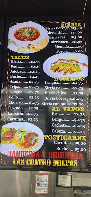 Menu Las Cuatro Milpas Atlanta - 29
