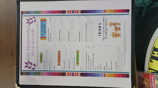 Menu Las Jacarandas Mexican Grill - 23