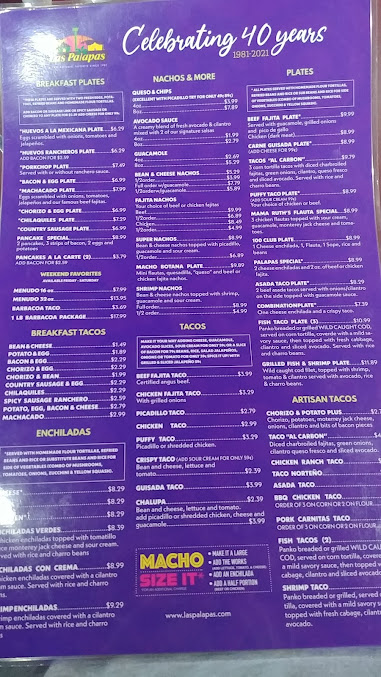 Menu Las Palapas Leon Springs - 23