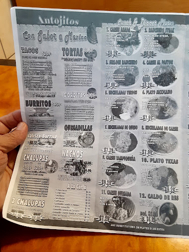 Menu Las Tapatias De Jalisco - 22