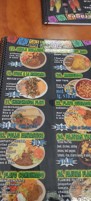 Menu Las Tapatias De Jalisco - 23