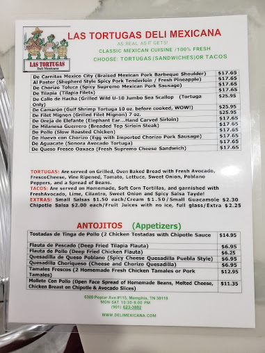 Menu Las Tortugas Deli Mexicana - 20