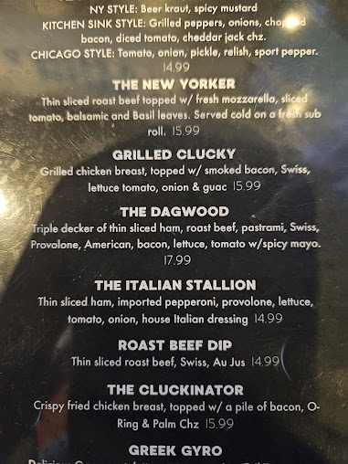 Menu Lazy Palm Sports Grill - 22