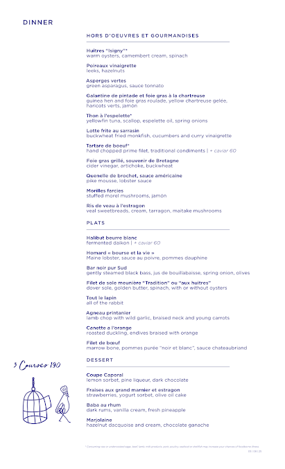 Menu Le Coucou - 24
