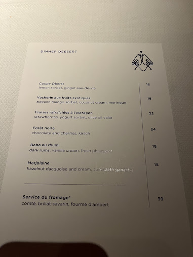 Menu Le Coucou - 29