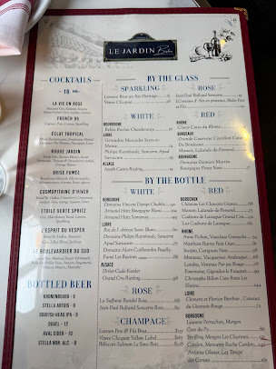 Menu Le Jardin Bistro Nyc - 24