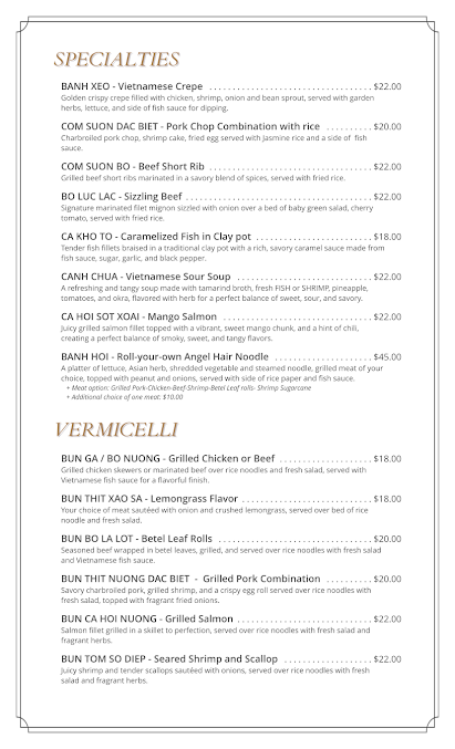 Menu Le Mekong Vietnamese Cuisine - 21